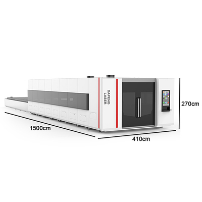 Fully Enclosed Metal CNC 10kw Laser Cutting Machine 6025 High Power Hypcut